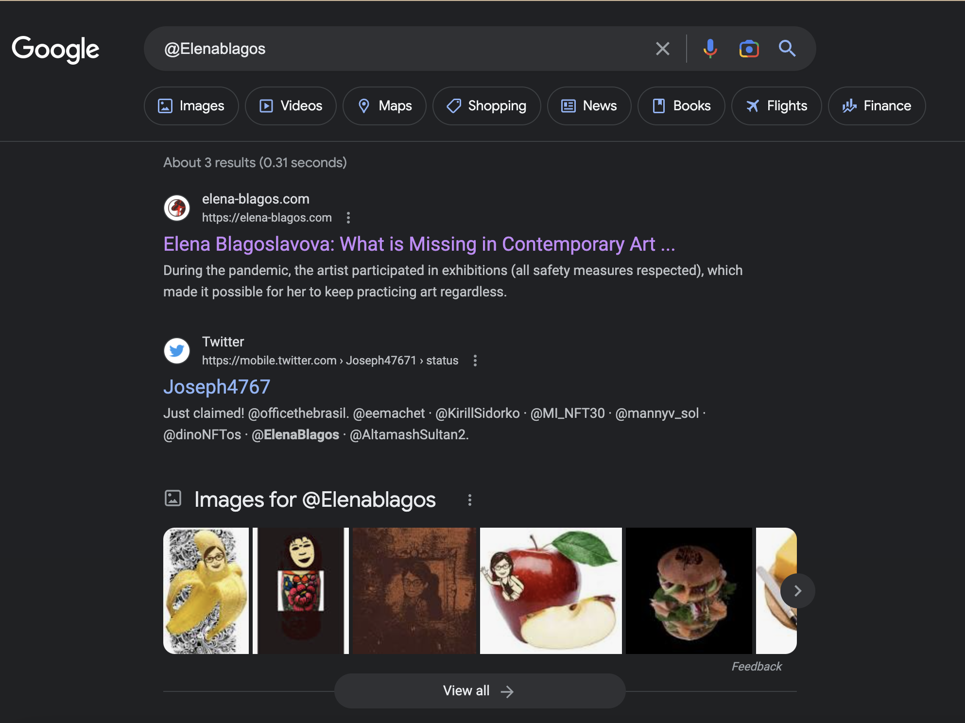 @ElenaBlagos in search