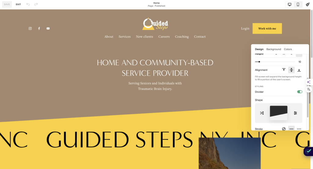 Squarspace user friendly format