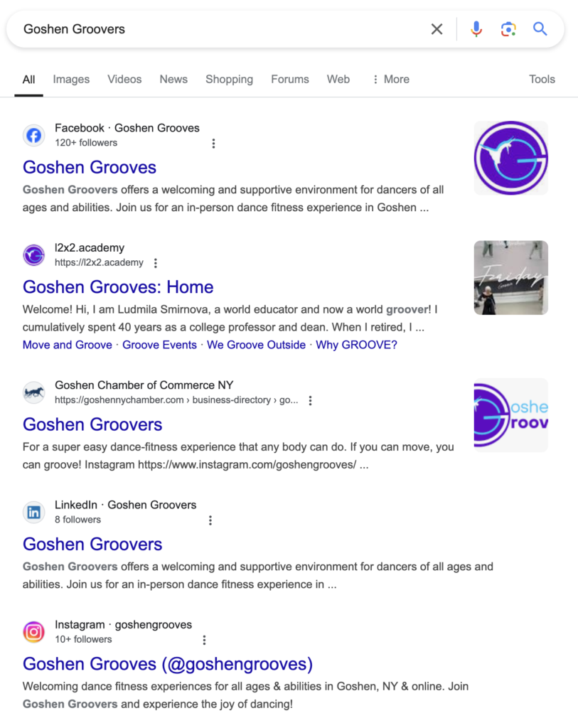 Goshen Groovers brand