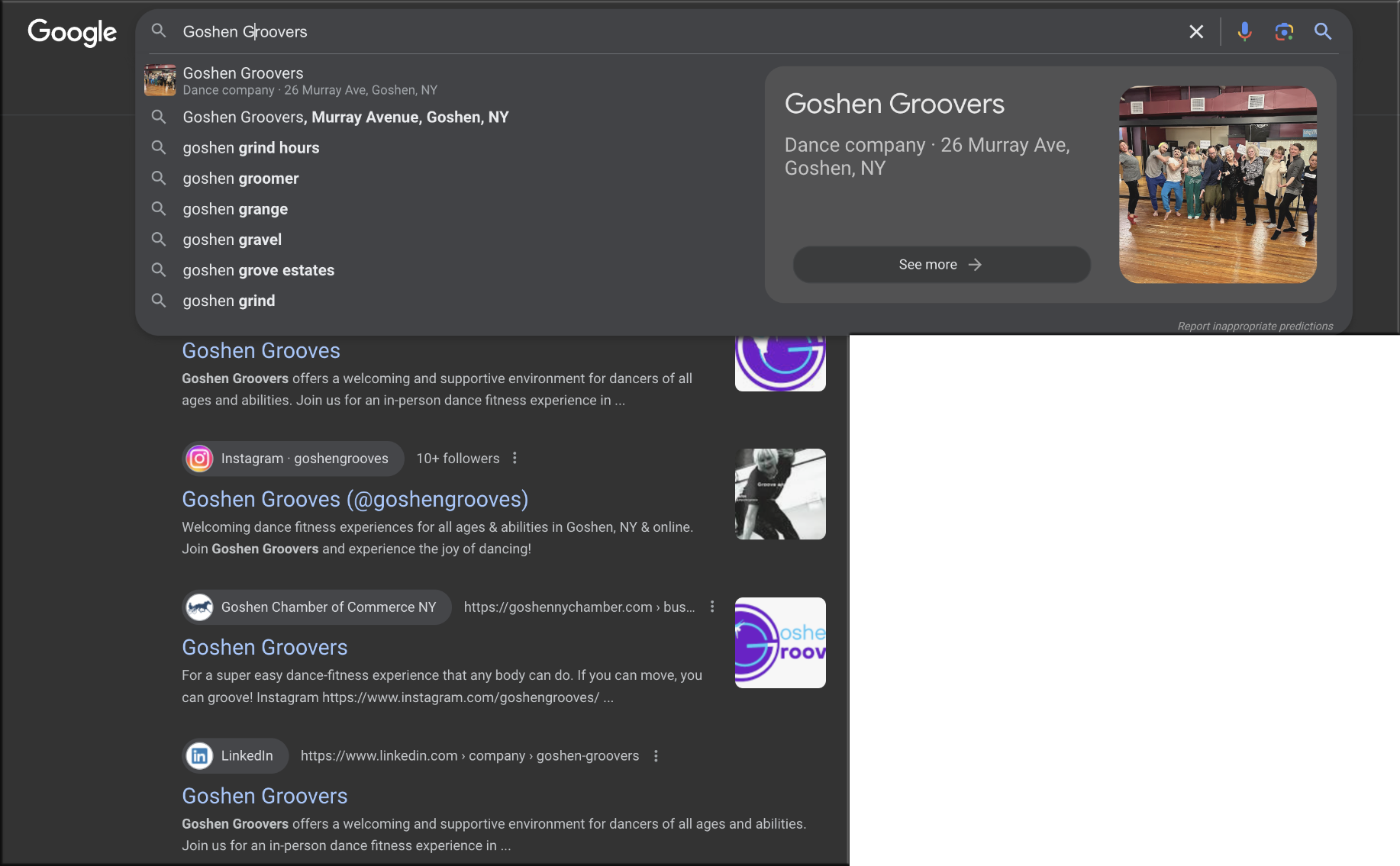 self-branded for Goshen Groovers