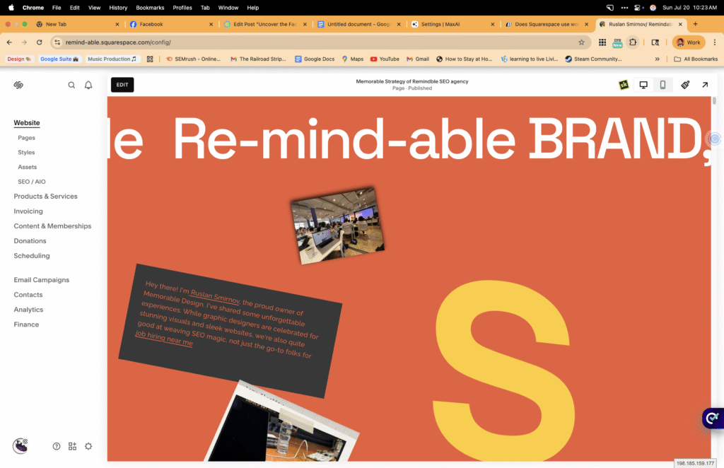 building websites today